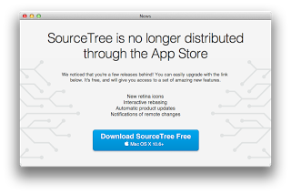  SourceTree is no longer distributed through the App Store